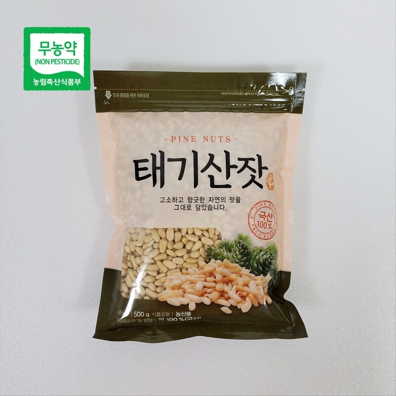 태기산잣,국내산 태기산잣(500g) 황잣 백잣